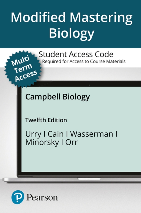 Cover image for book Mastering Biology with Pearson eText Access Code (24 Months) for Campbell Biology