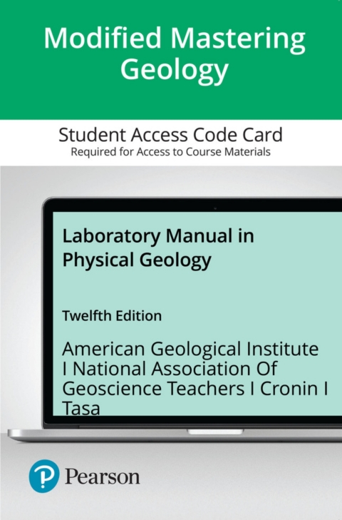 Cover image for book Mastering Geology with Pearson eText Access Code for Laboratory Manual in Physical Geology
