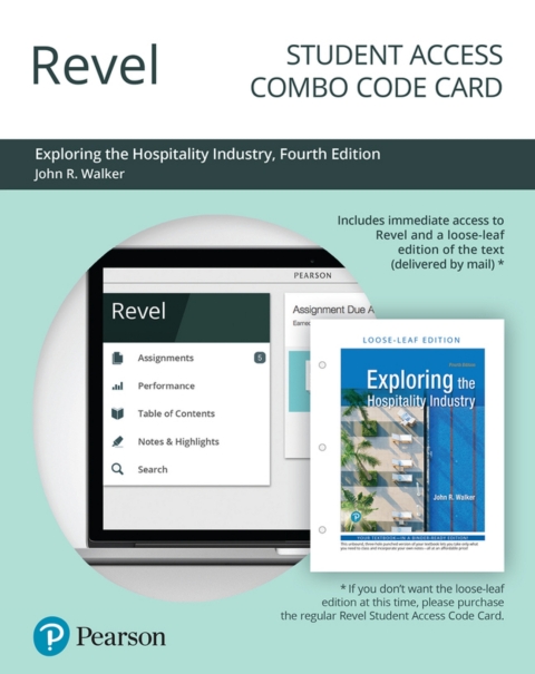 Cover image for book Revel + Print Combo Access Code for Exploring the Hospitality Industry