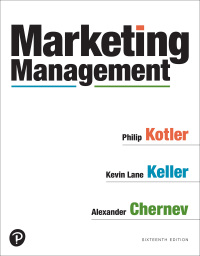 Cover image: Marketing Management 16th edition 9780135887158