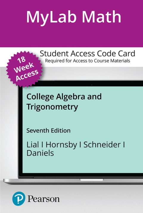Cover image for book MyLab Math with Pearson eText Access Code (18 Weeks) for College Algebra and Trigonometry