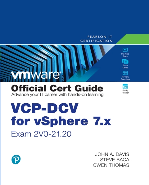 Cover image for book VCP-DCV for vSphere 7.x Cert Guide