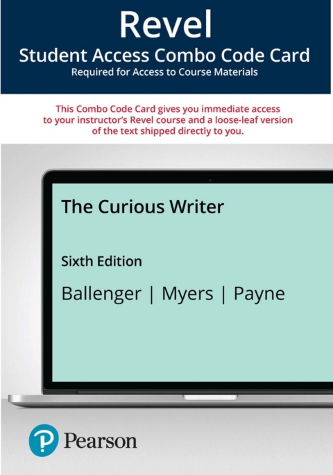 Cover image for book Revel + Print Combo Access Code for The Curious Writer