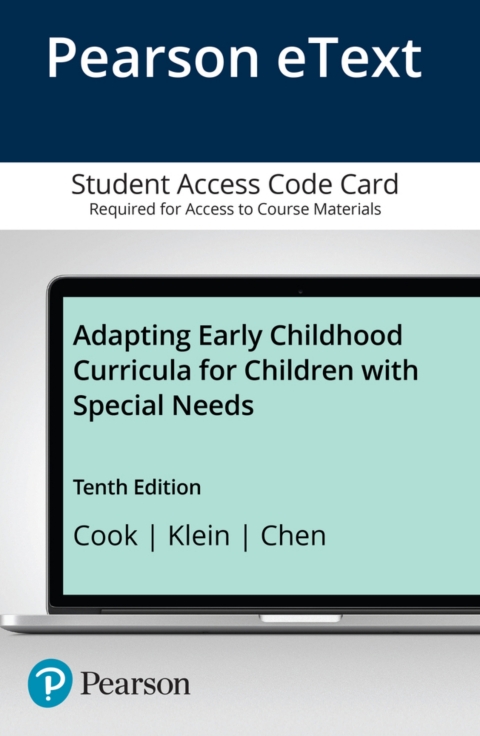 Cover image for book Adapting Early Childhood Curricula for Children with Special Needs -- Pearson eText