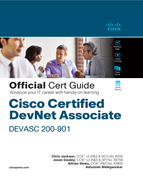 Cover image for book Cisco Certified DevNet Associate DEVASC 200-901 Official Cert Guide