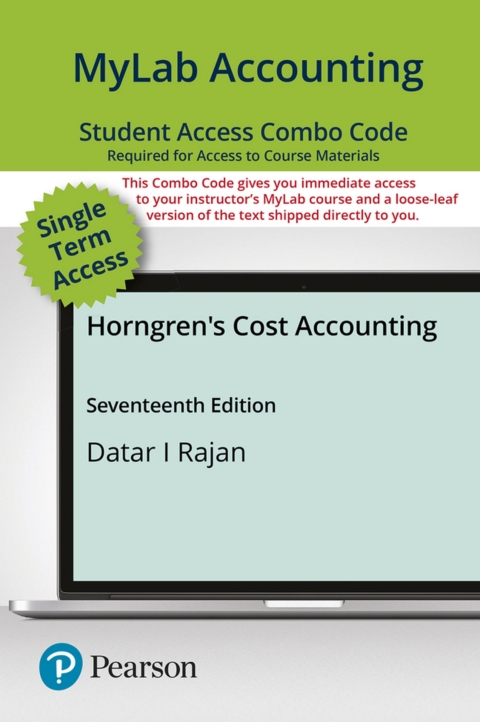 Cover image for book MyLab Accounting with Pearson eText + Print Combo Access Code for Horngren's Cost Accounting