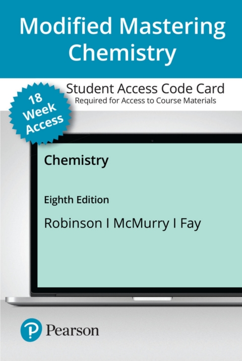 Cover image for book Mastering Chemistry with Pearson eText Access Code (18 Weeks) for Chemistry