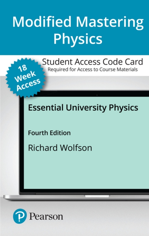 Cover image for book Mastering Physics with Pearson eText Access Code (18 Weeks) for Essential University Physics