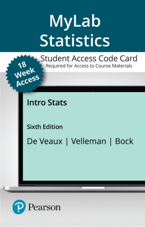Cover image for book MyLab Statistics with Pearson eText Access Code for Intro Stats