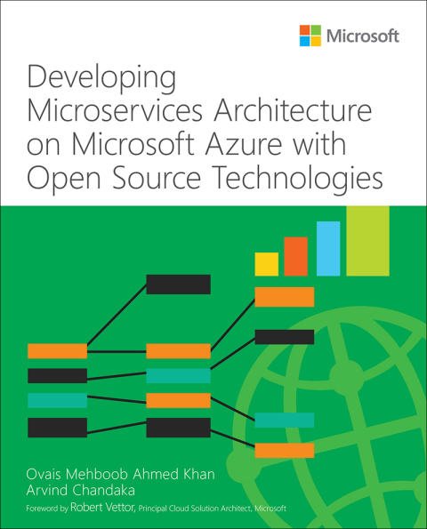 Cover image for book Developing Microservices Architecture on Microsoft Azure with Open Source Technologies