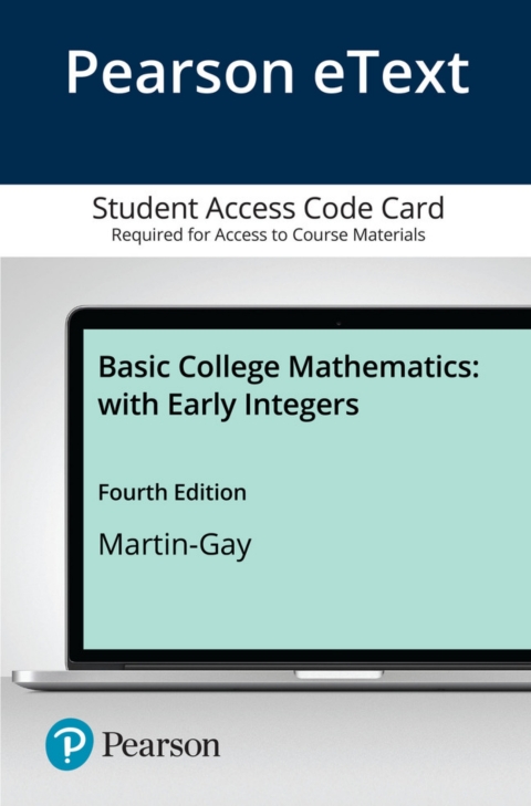 Cover image for book Basic College Mathematics with Early Integers