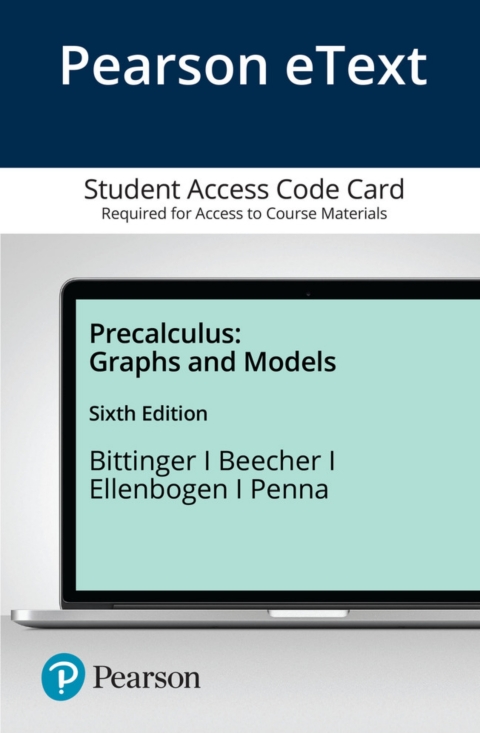 Cover image for book Precalculus: Graphs and Models, A Right Triangle Approach