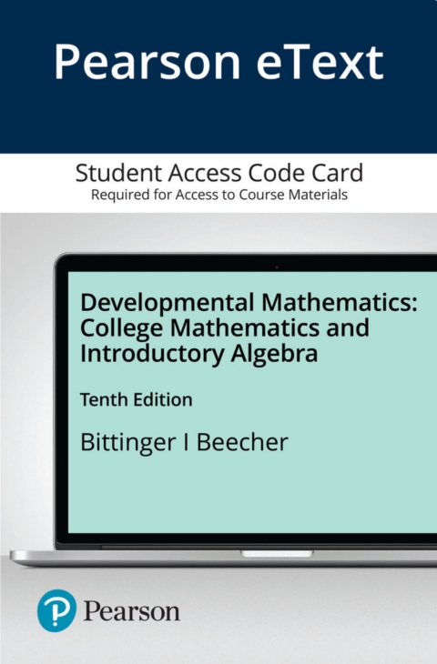 Cover image for book Developmental Mathematics: College Mathematics and Introductory Algebra