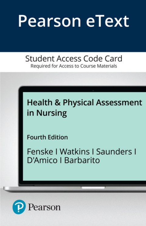 Cover image for book Health & Physical Assessment in Nursing -- Pearson eText