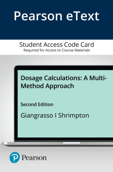 Cover image for book Dosage Calculations: A Multi-Method Approach