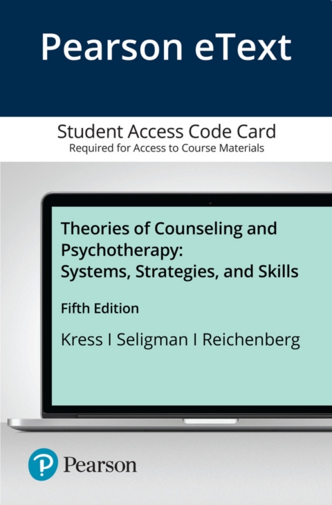 Cover image for book Theories of Counseling and Psychotherapy: Systems, Strategies, and Skills -- Pearson eText