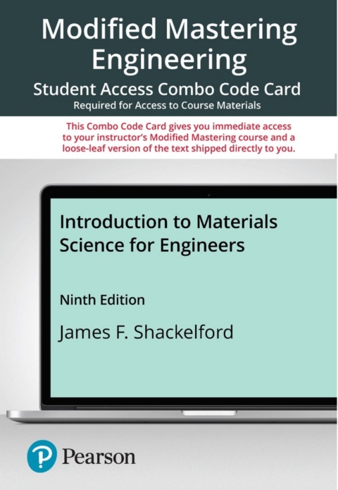 Cover image for book Mastering Engineering with Pearson eText + Print Combo Access Code for Introduction to Materials Science for Engineers