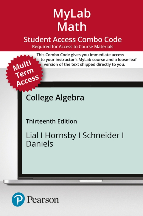 Cover image for book MyLab Math with Pearson eText (up to 24 months) + Print Combo Access Code for College Algebra