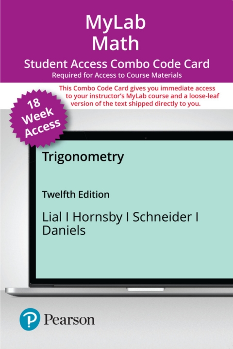 Cover image for book MyLab Math with Pearson eText (up to 18-weeks) + Print Combo Access Code for Trigonometry
