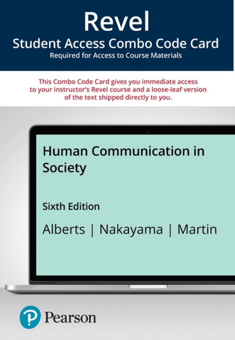 Cover image for book Revel + Print Combo Access Code for Human Communication in Society