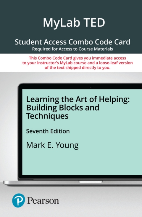 Cover image for book MyLab Education with Pearson eText + Print Combo Access Code for Learning the Art of Helping: Building Blocks and Techniques