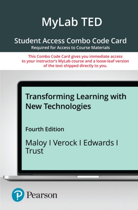 Cover image for book MyLab Education with Pearson eText + Print Combo Access Code for Transforming Learning with New Technologies