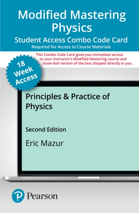 Cover image for book Mastering Physics with Pearson eText (up to 18-weeks) + Print Combo Access Code for Principles & Practice of Physics