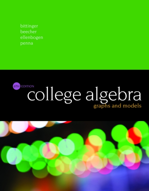 Cover image for book College Algebra: Graphs and Models (Pearson+)