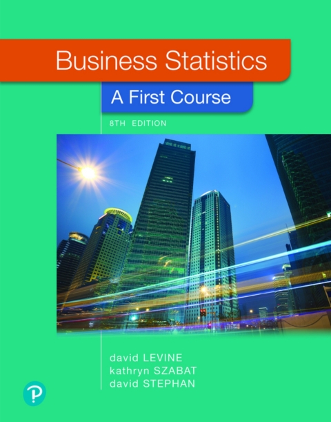 Cover image for book Business Statistics: A First Course (Pearson+)
