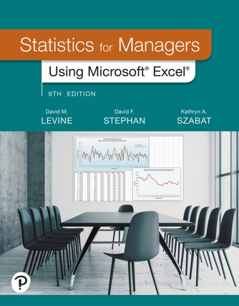 Cover image for book Statistics for Managers Using Microsoft Excel (Pearson+)