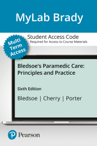 MyLab BRADY With Pearson EText Access Card For Bledsoe's Paramedic Care ...