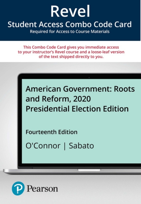 Cover image for book Revel + Print Combo Access Code for American Government: Roots and Reform, 2022 Midterm Elections Update