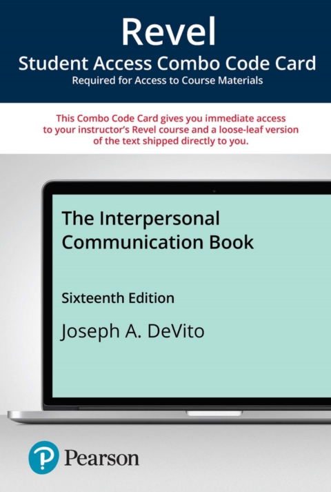 Cover image for book Revel + Print Combo Access Code for The Interpersonal Communication Book