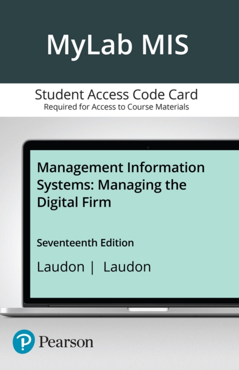 Cover image for book MyLab MIS with Pearson eText Access Code for Management Information Systems