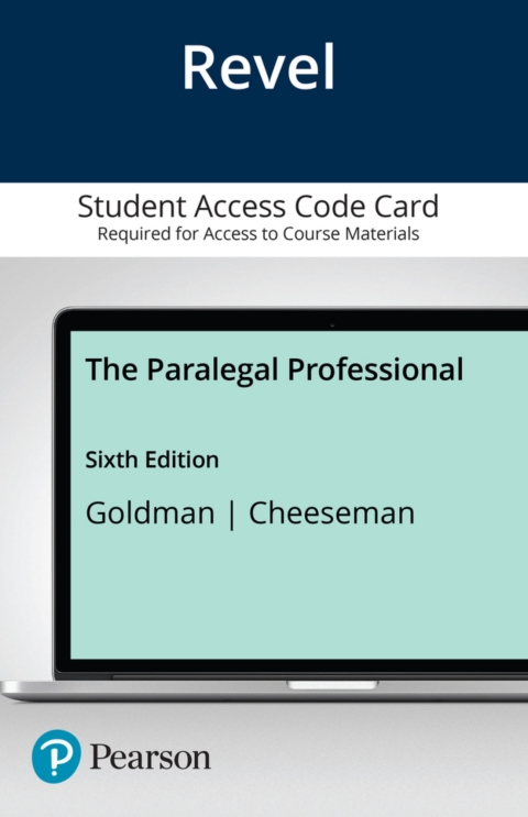 Cover image for book Revel Access Code for The Paralegal Professional