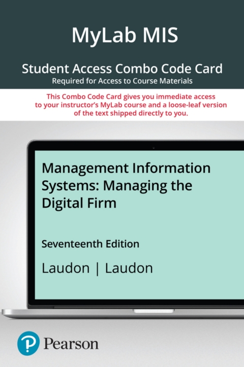 Cover image for book MyLab MIS with Pearson eText + Print Combo Access Code for Management Information Systems