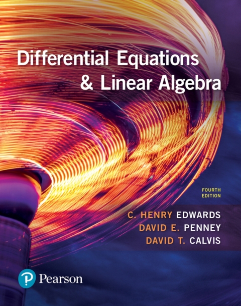 Cover image for book Differential Equations and Linear Algebra (Pearson+)
