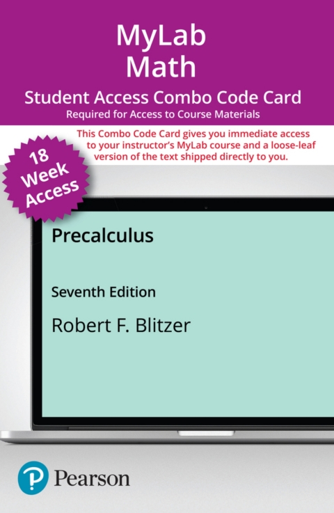 Cover image for book MyLab Math with Pearson eText (up to 18-weeks) + Print Combo Access Code for Precalculus