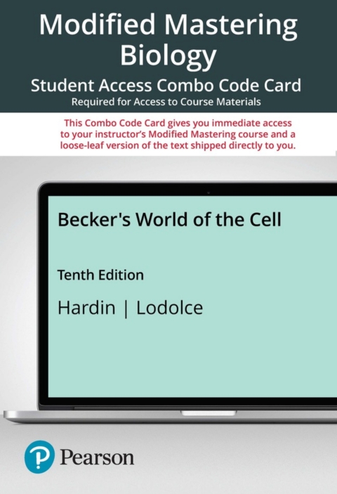 Cover image for book Mastering Biology with Pearson eText (up to 24 months) + Print Combo Access Code for Becker's World of the Cell