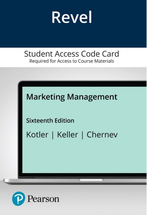 Online Resource Revel Access Code for Marketing Management; $139.64