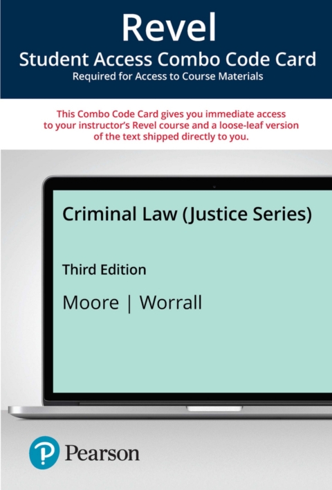 Cover image for book Revel + Print Combo Access Code for Criminal Law (Justice Series)