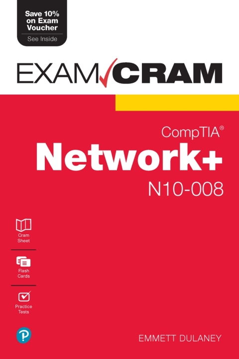 Cover image for book CompTIA Network+ N10-008 Exam Cram