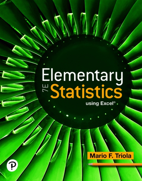Cover image for book Elementary Statistics Using Excel (Pearson+)