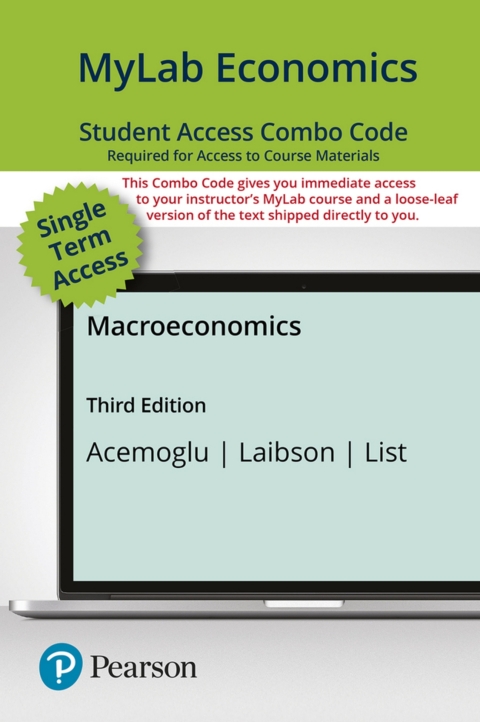 Cover image for book MyLab Economics with Pearson eText + Print Combo Access Code for Macroeconomics