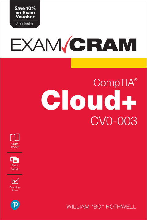 Cover image for book CompTIA Cloud+ CV0-003 Exam Cram
