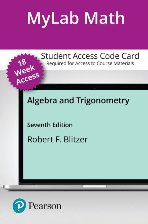 Cover image for book MyLab Math with Pearson eText Access Code for Algebra and Trigonometry
