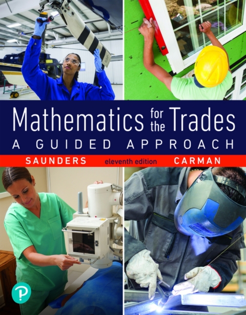 Cover image for book Mathematics for the Trades: A Guided Approach (Pearson+)