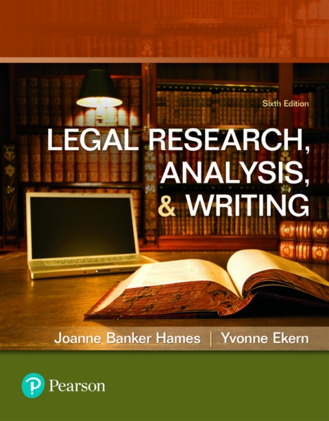 Cover image for book Legal Research, Analysis, and Writing (Pearson+)