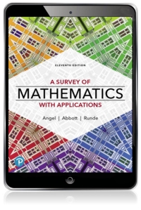 Survey of Mathematics with Applications, A (Pearson+) 11th edition ...