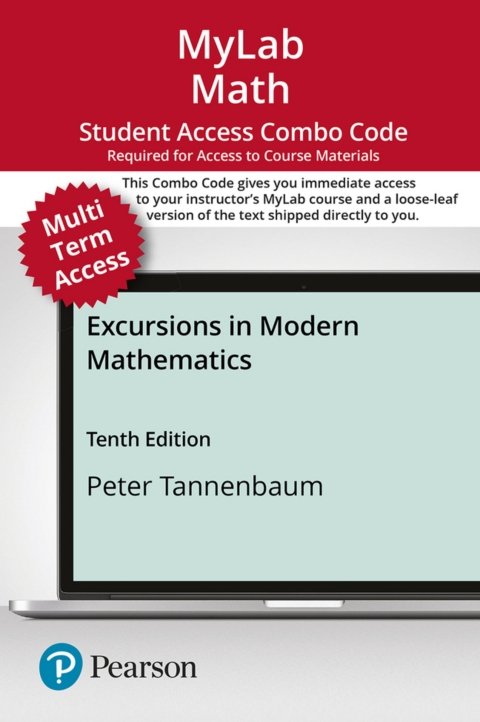 Cover image for book MyLab Math with Pearson eText + Print Combo Access Code for Excursions in Modern Mathematics